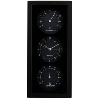 Budzik ARTICASA 26 cm Czarny