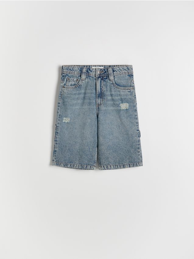 Reserved - Jeansowe szorty - niebieski