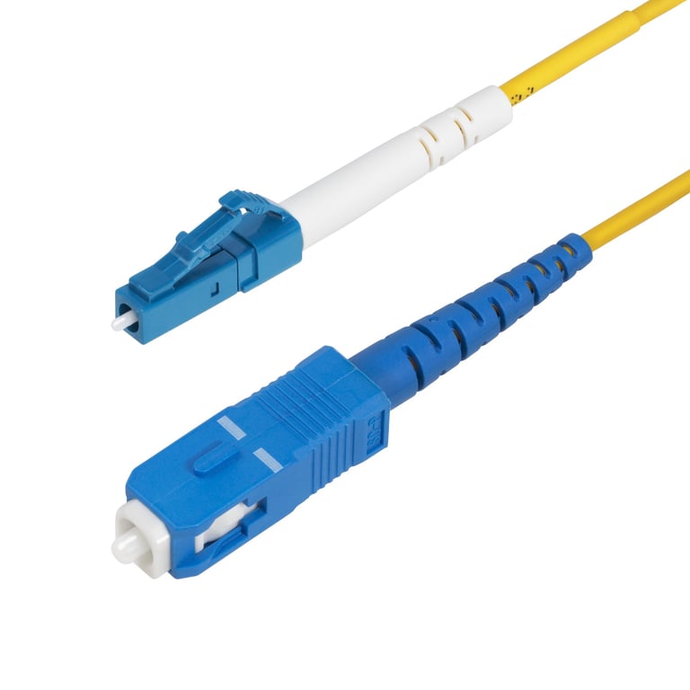 StarTech SPSMLCSC-OS2-1M kabel InfiniBand / światłowodowy LC SC Żółty