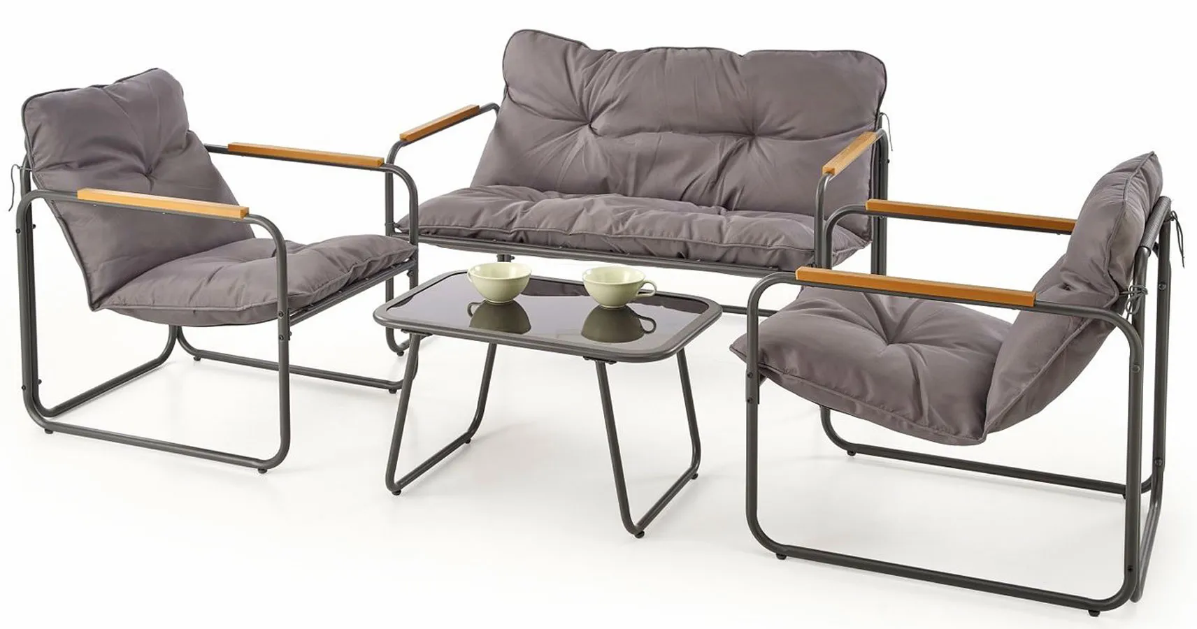 Zestaw nowoczesnych mebli wypoczynkowych do ogrodu R1-G46