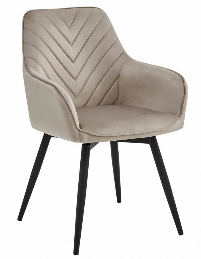 Beżowe krzesło biurowe obrotowe E3-M03