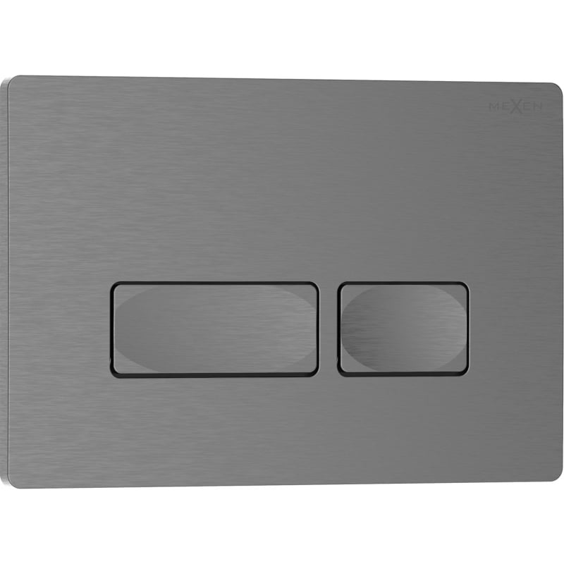 Mexen Tex 04 przycisk spłukujący, gun gray szczotkowany - 6104-12