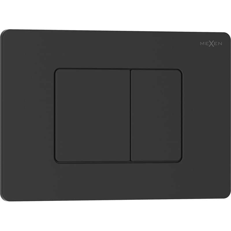 Mexen Tex 05 przycisk spłukujący stal nierdzewna, czarny matowy - 6105-02