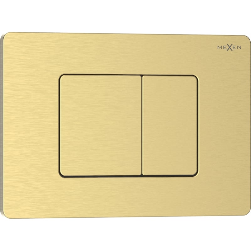 Mexen Tex 05 przycisk spłukujący stal nierdzewna, złoty szczotkowany - 6105-11