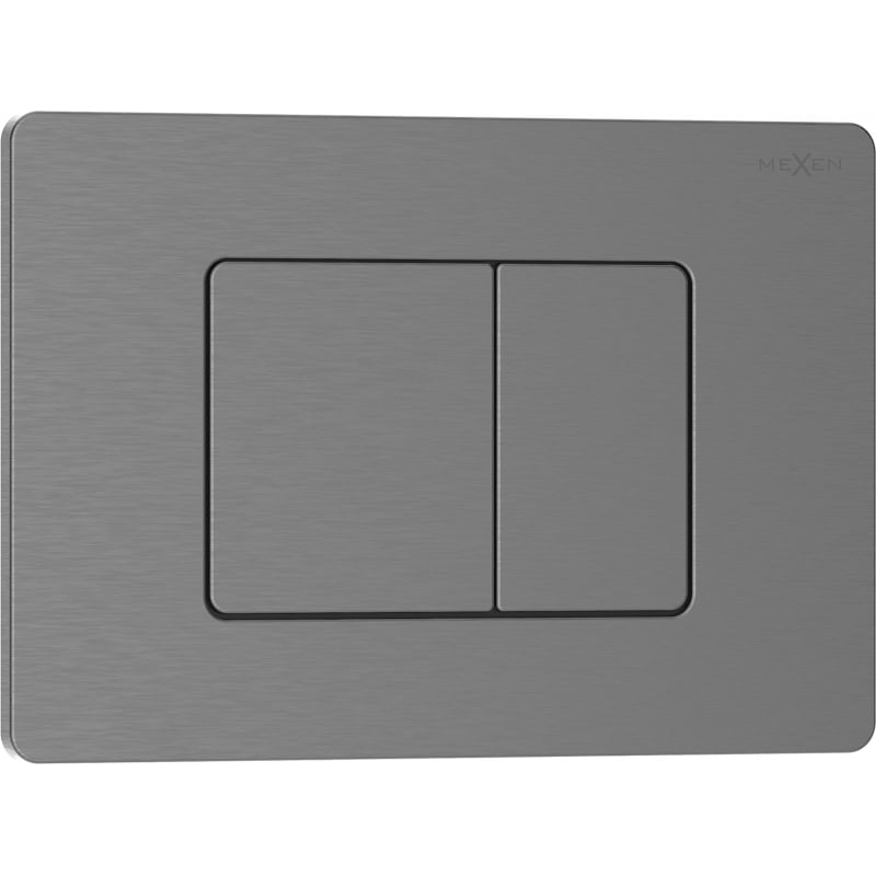 Mexen Tex 05 przycisk spłukujący stal nierdzewna, gun gray szczotkowany - 6105-12