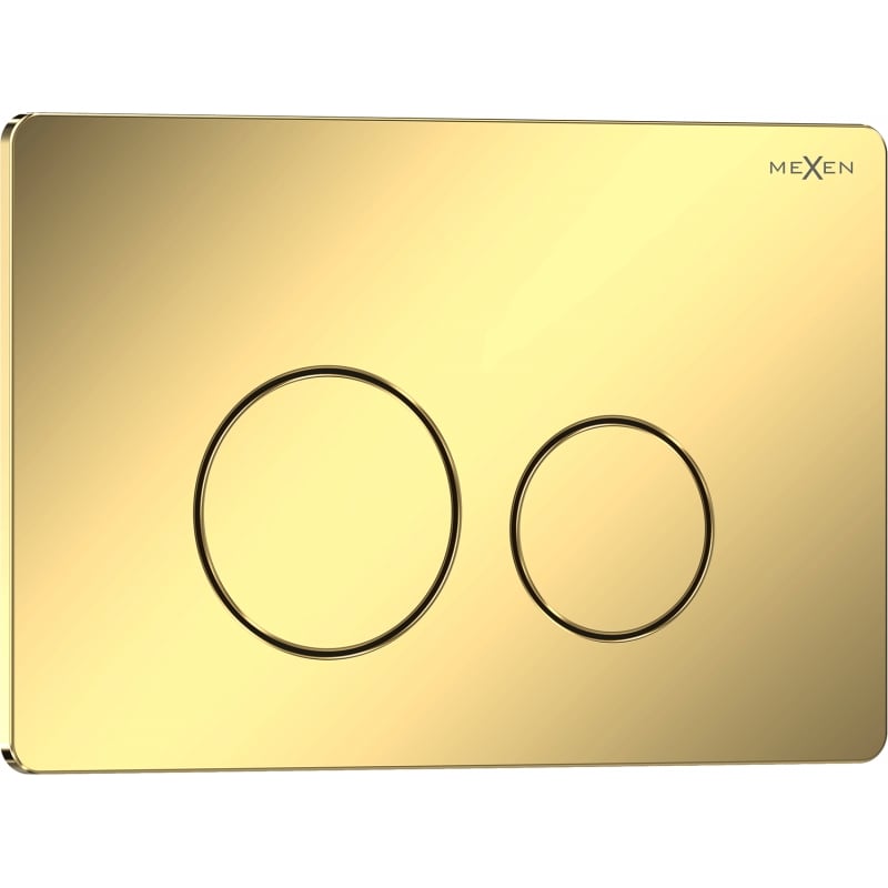Mexen Tex 06 przycisk spłukujący stal nierdzewna, złoty szampański błyszczący - 6106-08