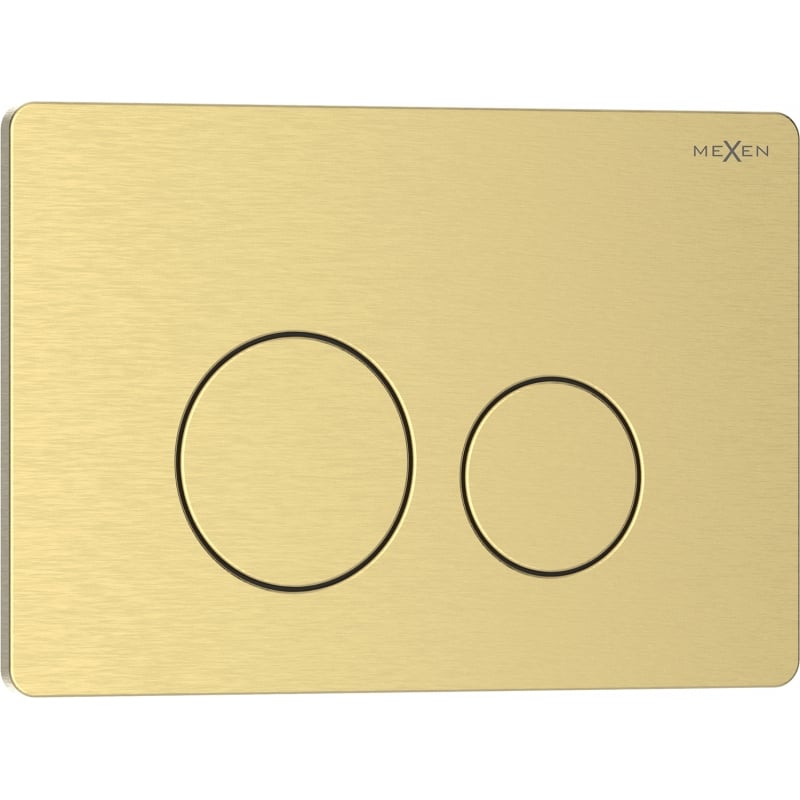 Mexen Tex 06 przycisk spłukujący stal nierdzewna, złoty szczotkowany - 6106-11