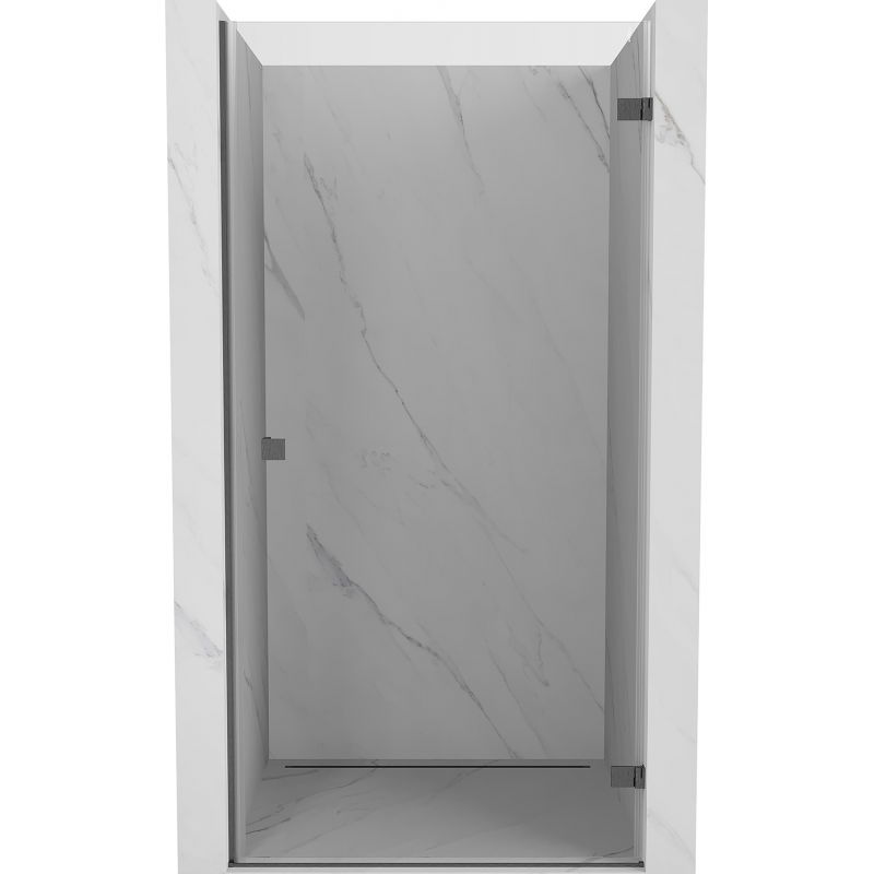 Mexen Lunar-B drzwi prysznicowe uchylne prawe 70 cm, transparent, gun gray szczotkowany - 832-070-000-66-00-P