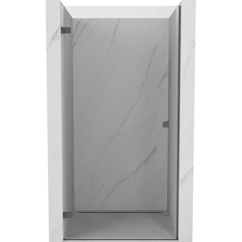 Mexen Lunar-B drzwi prysznicowe uchylne lewe 85 cm, transparent, gun metal - 832-085-000-95-00-L