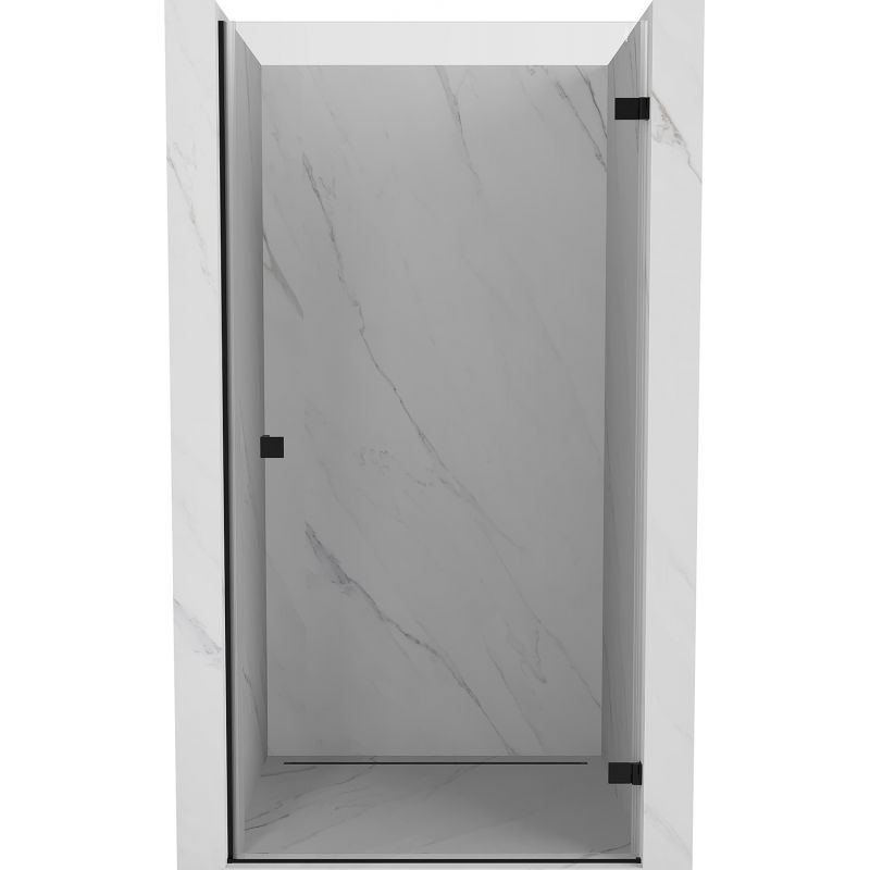 Mexen Lunar-B drzwi prysznicowe uchylne prawe 95 cm, transparent, czarne - 832-095-000-70-00-P