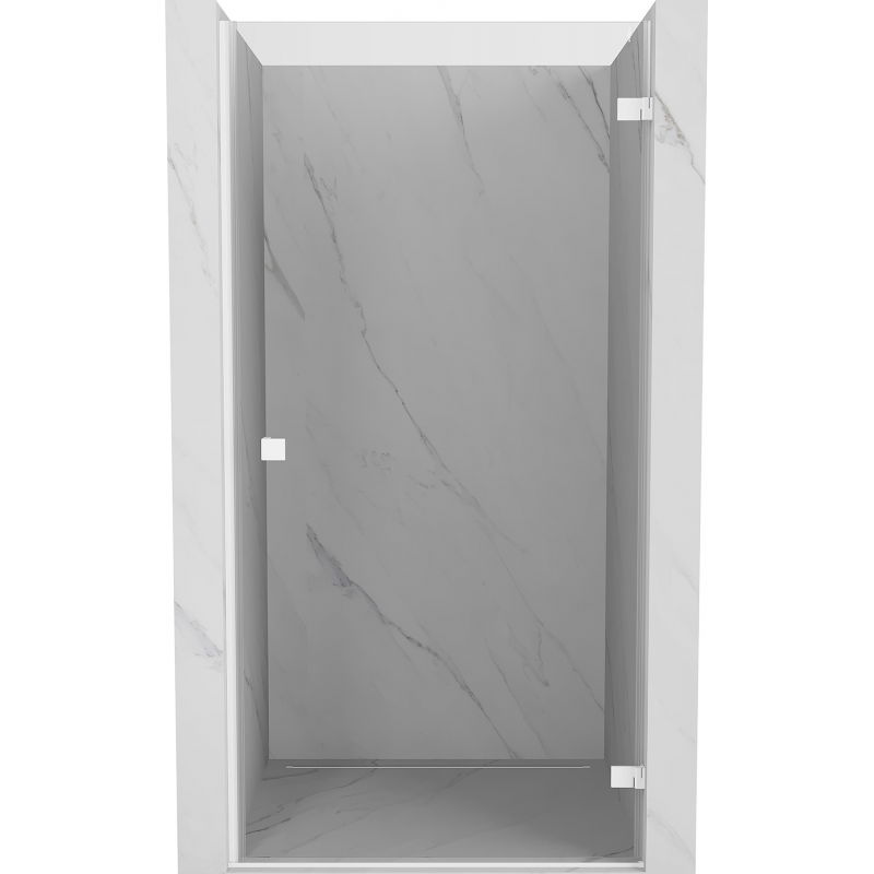 Mexen Lunar-B drzwi prysznicowe uchylne prawe 70 cm, transparent, białe - 832-070-000-20-00-P