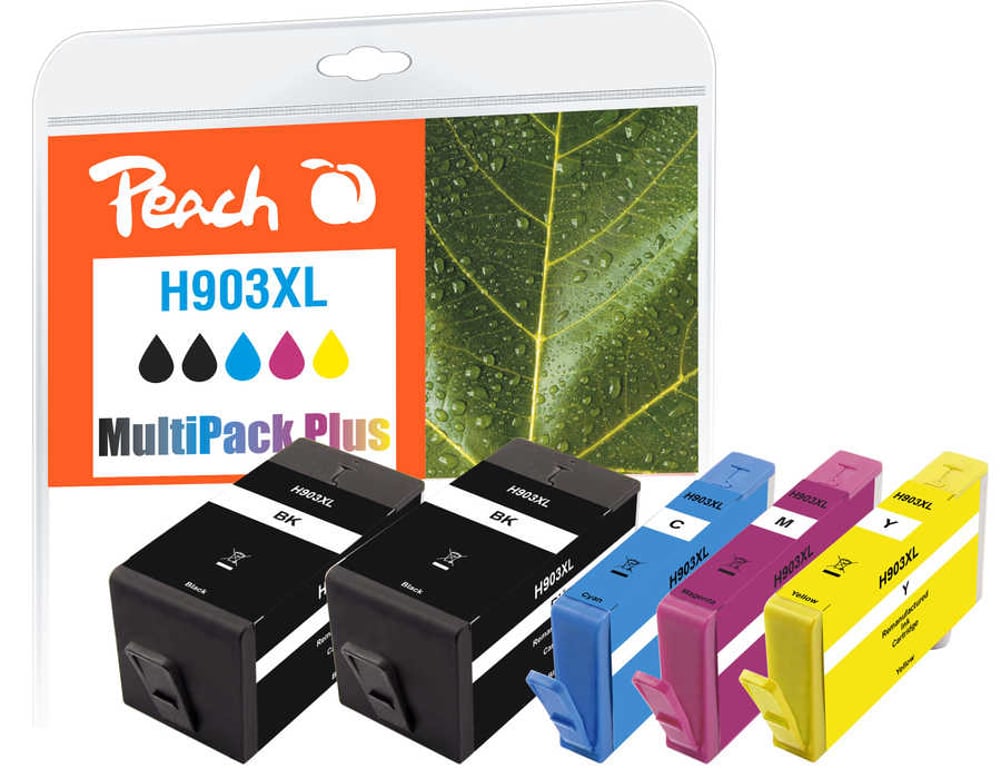 Peach PI300-865 nabój z tuszem 5 szt. Zamiennik Wysoka (XL) wydajność Czarny, Cyjan, Purpurowy, Żółty PI300-865