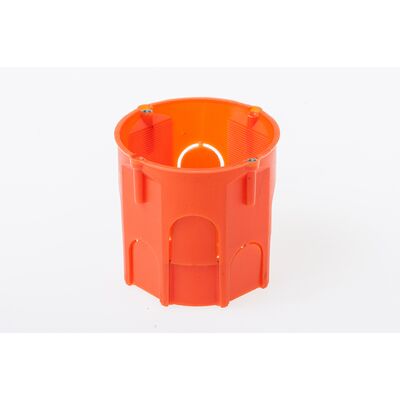 Zestaw 10 sztuk puszek instalacyjnych końcowa głęboka bez wkrętów Ø60 mm