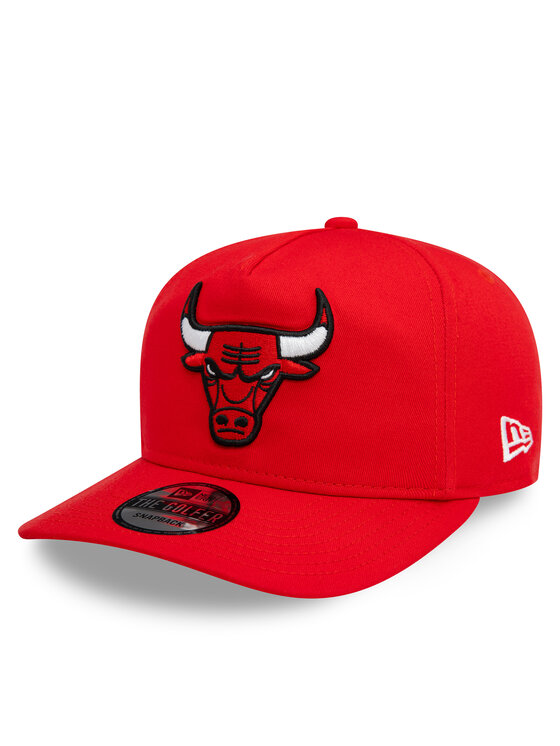 New Era Czapka z daszkiem Chicago Bulls Washed Precurved Golfer 60595274 Czerwony
