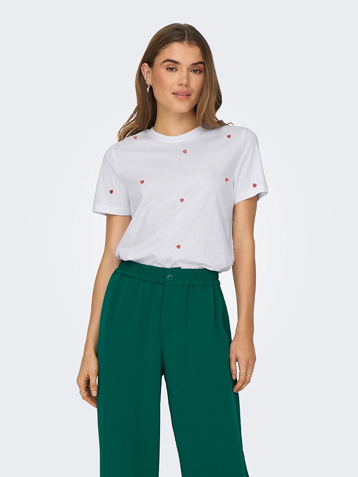 ONLY Koszulka w kolorze białym