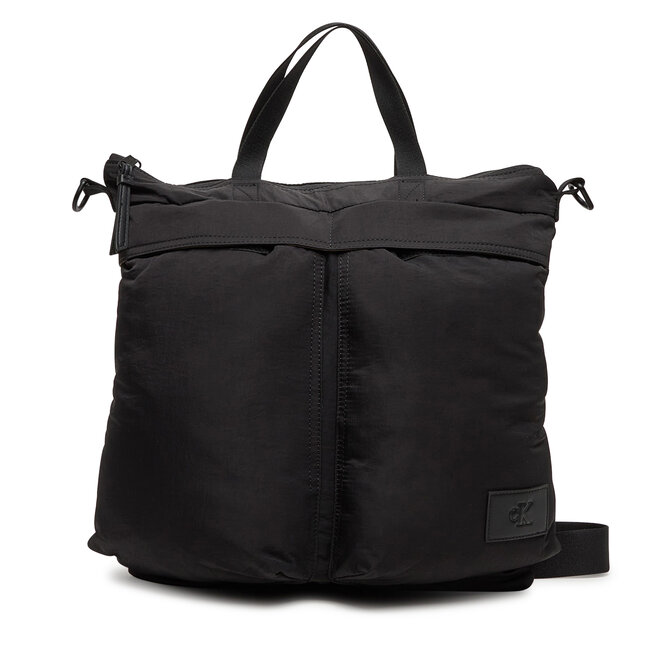 Torba na laptopa Calvin Klein Jeans Metro Nylon Helmet Bag LV04G3130G Czarny