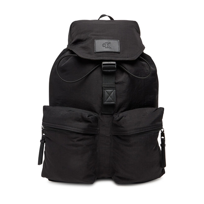 Plecak Calvin Klein Jeans Metro Nylon Flap Bp 43 Ny LV04G3085G Czarny