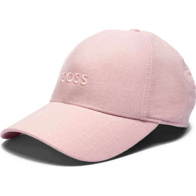 BOSS BLACK Lniana bejsbolówka Ari-LN