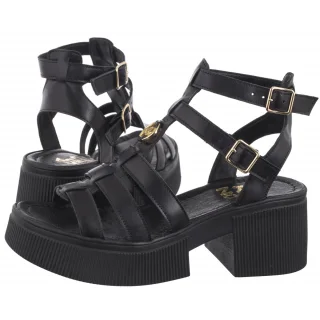 Sandały Czarne 5457/076-P (KN21-a) Karino