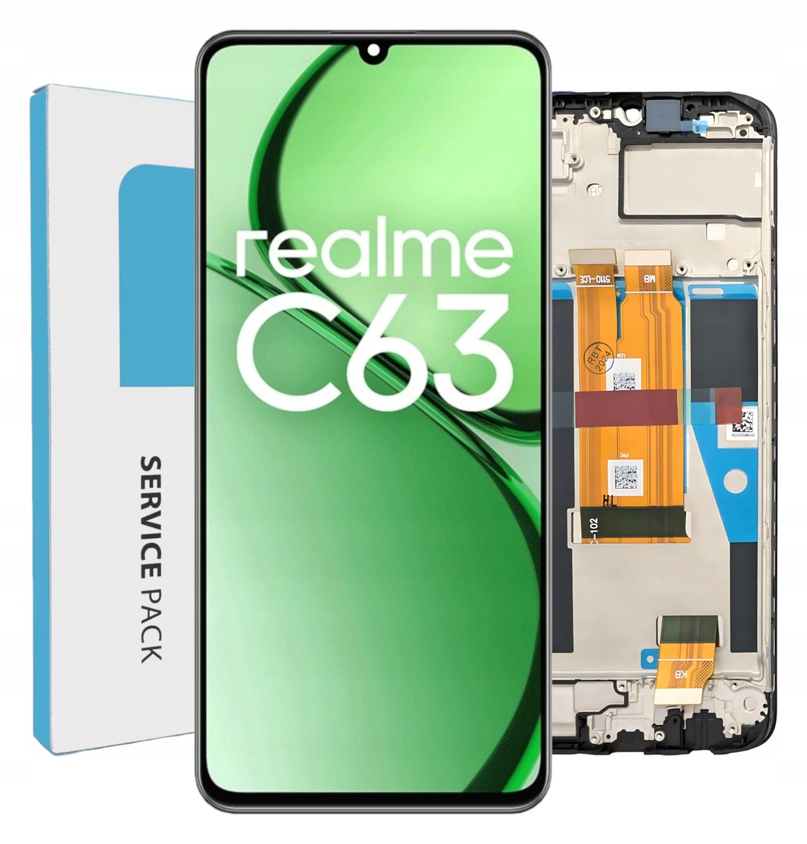 ORYGINAŁ WYŚWIETLACZ EKRAN LCD SZYBKA DOTYK DO TELEFONU REALME C63 4G RAMKA