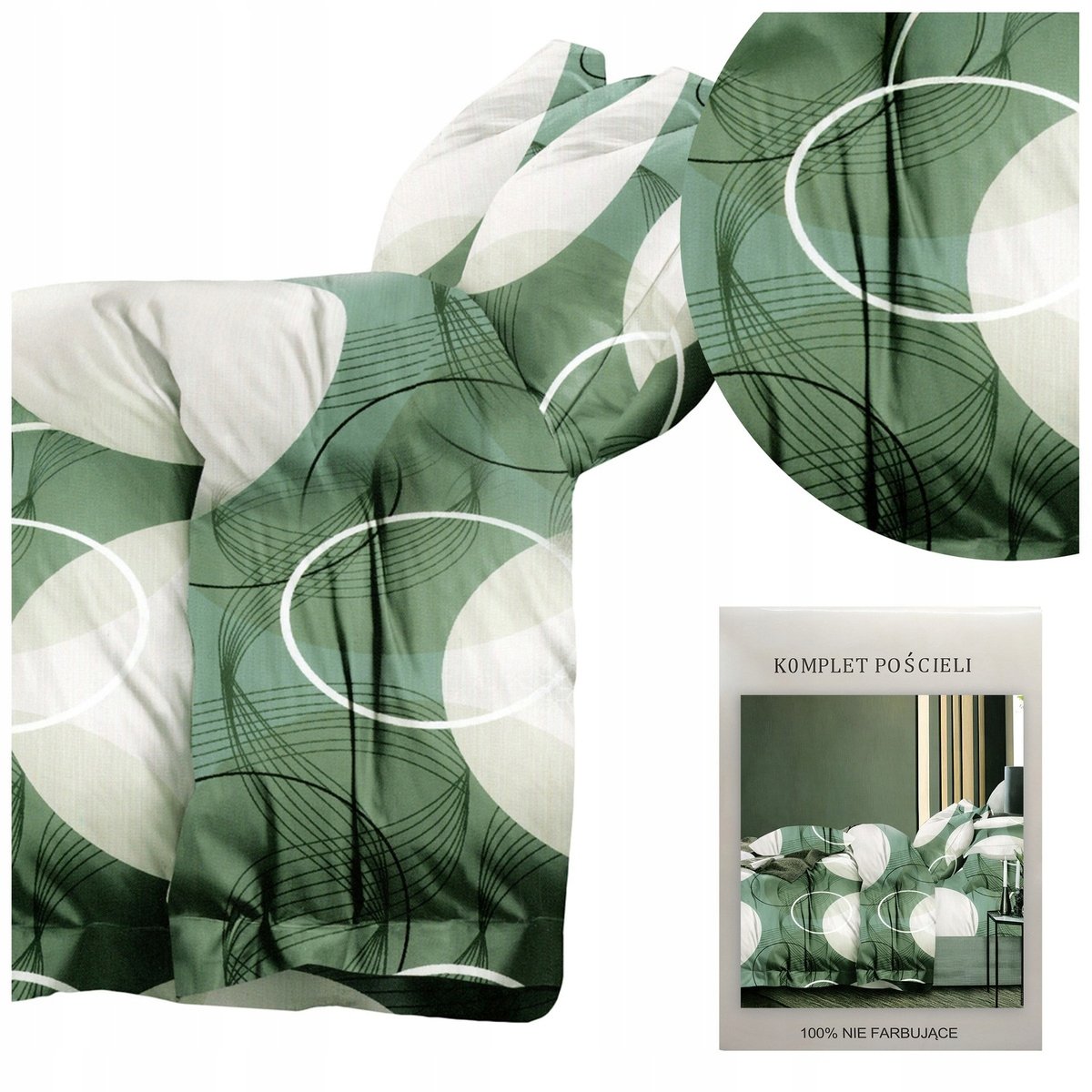 POŚCIEL mikrofibra trójwymiarowa stylowa komplet 200x220 3 części HXDD