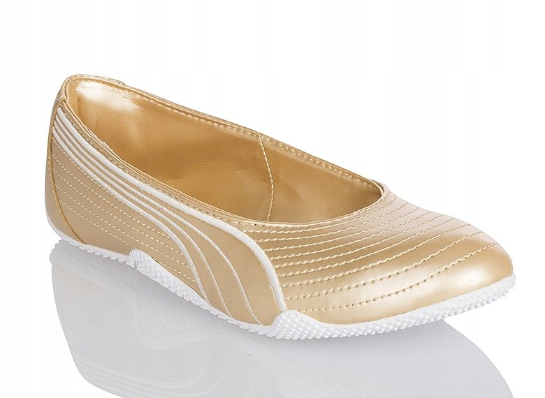 Puma buty damskie baleriny balerinki złote 349148 01 37