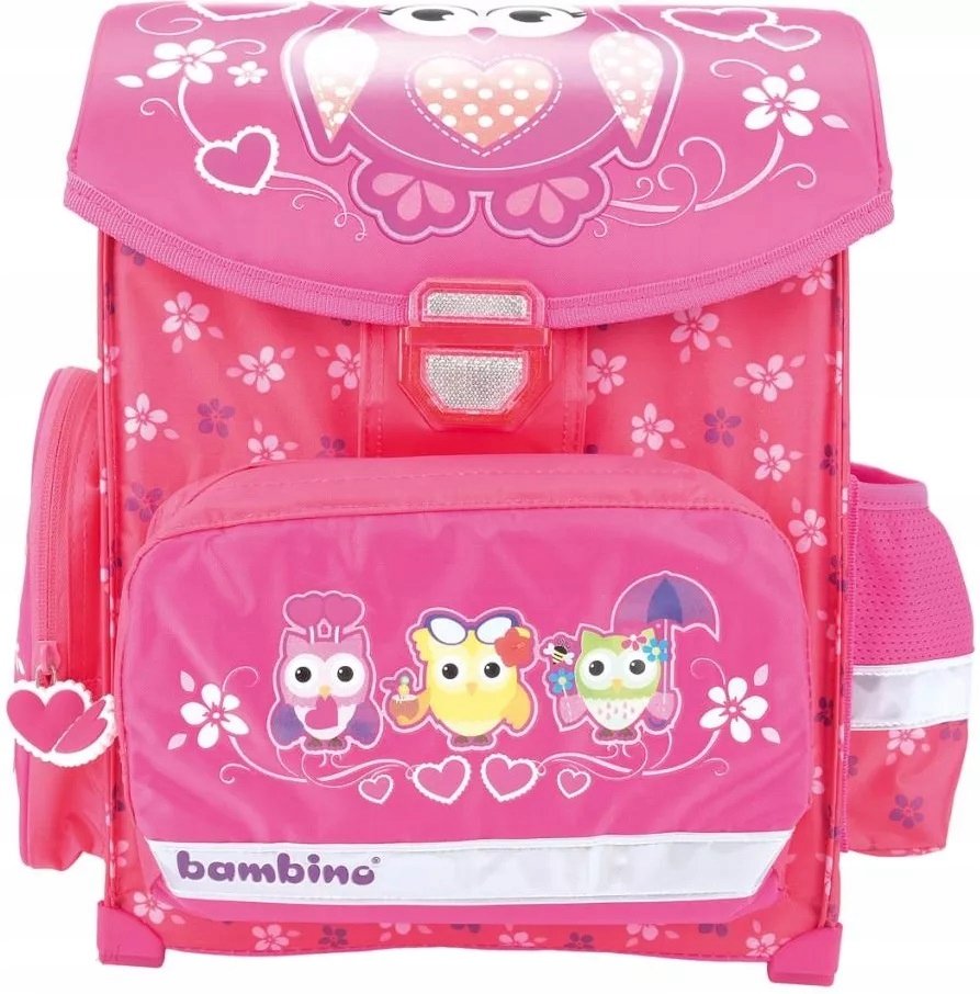 Plecaczek szkolny Tornister OWL różowy z sową