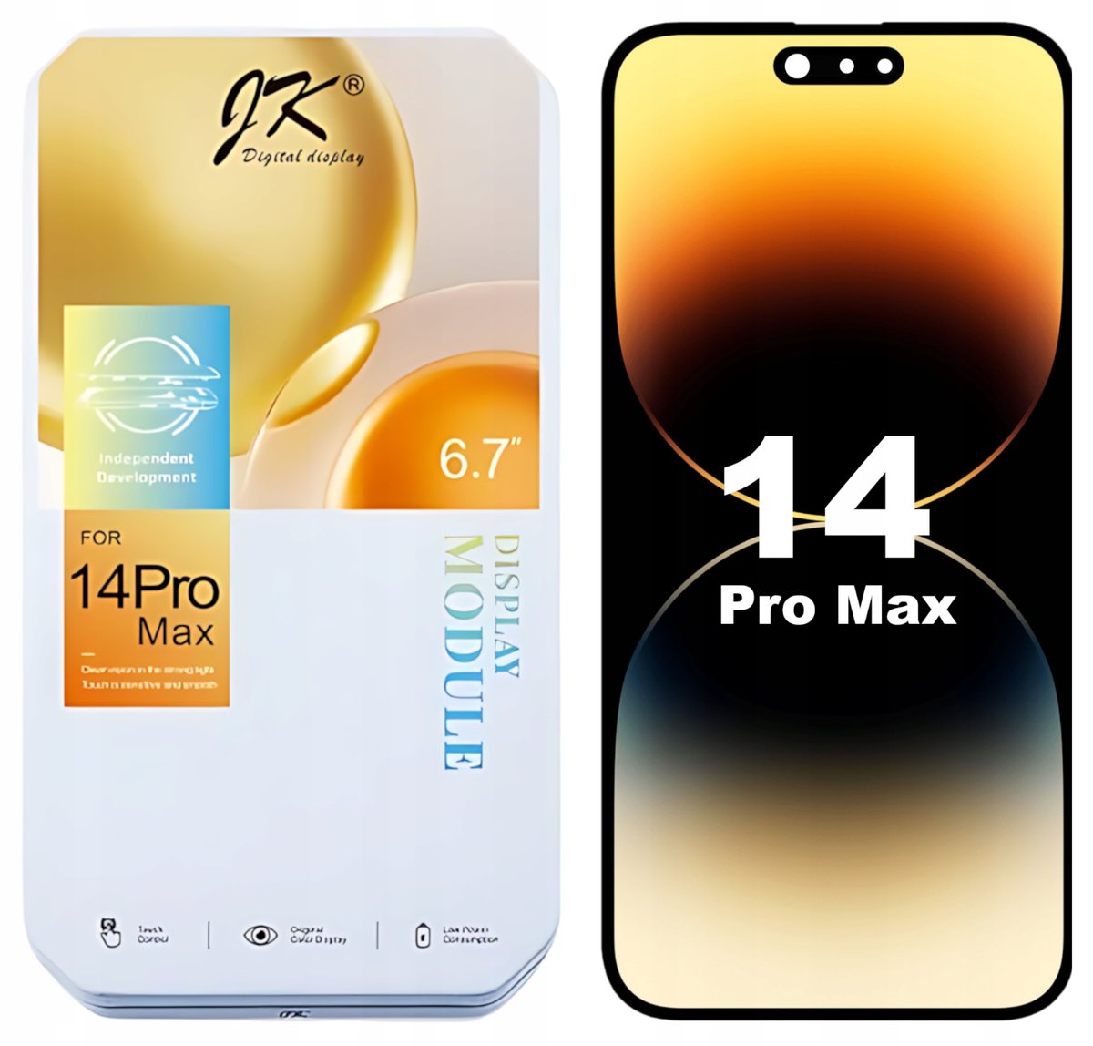WYŚWIETLACZ DO IPHONE 14 PRO MAX EKRAN JK INCELL A2894 A2651 A2893 A2895