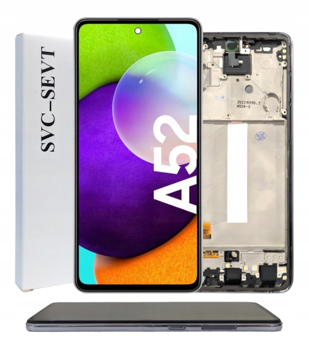 ORYGINAŁ WYŚWIETLACZ EKRAN LCD DO SAMSUNG A52 4G RAMKA CZARNA