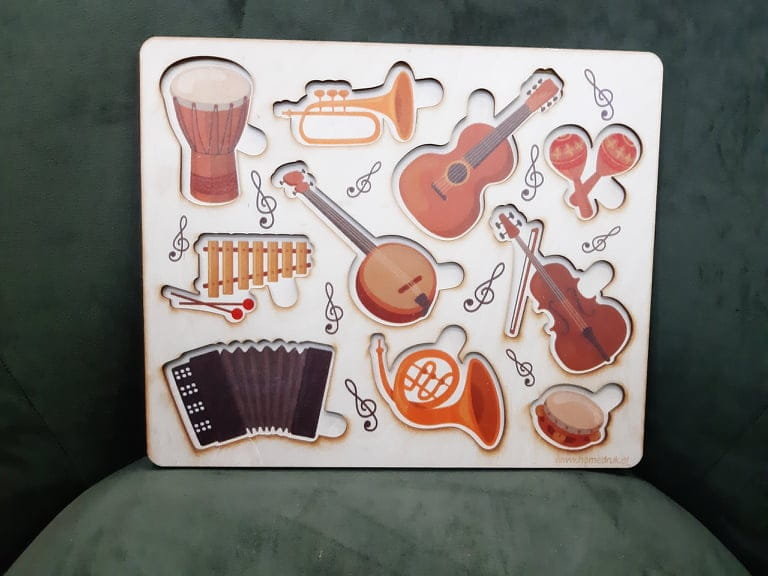 UKŁADANKA DLA DZIECI - Wzór 1 - Instrumenty