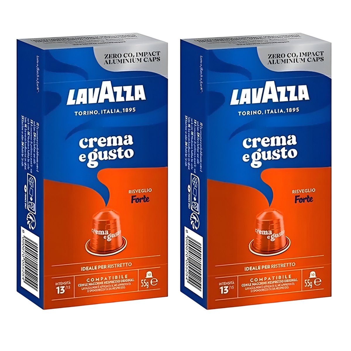 Kapsułki nespresso do ekspresu Lavazza Crema Gusto FORTE zestaw 2 x 10 szt. zestaw
