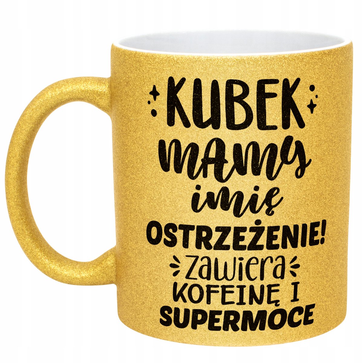 Złoty kubek brokatowy Personalizowany Dzień Matki Dla Mamy Prezent