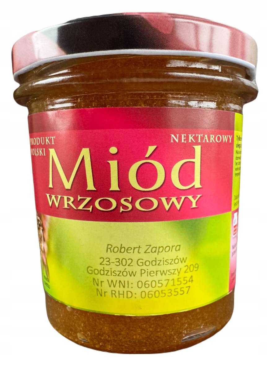 Miód wrzosowy 400g prosto z własnej pasieki miodowe ogrody