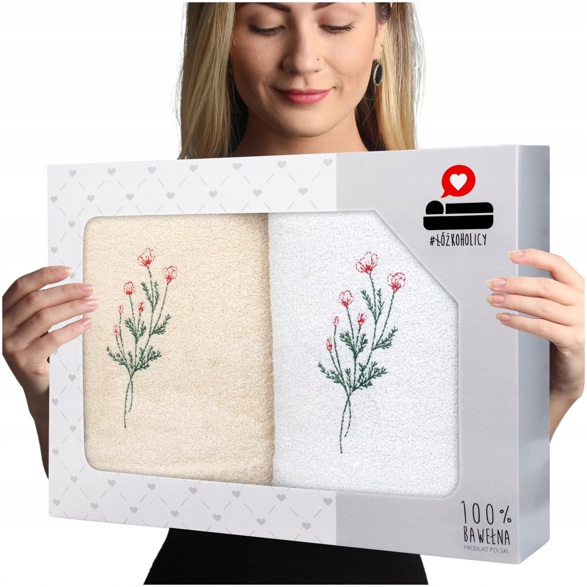 Komplet Ręczników Prezent Frotte 2szt 70x140 Luba zestaw