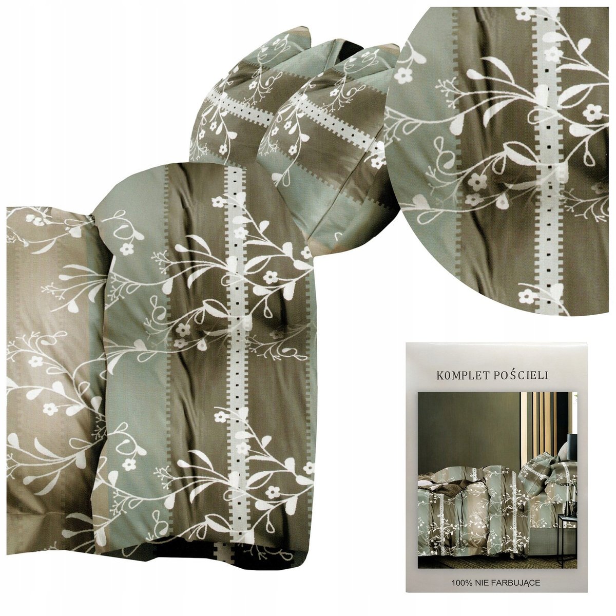 POŚCIEL mikrofibra trójwymiarowa stylowa komplet 160x200 3 części HXDD