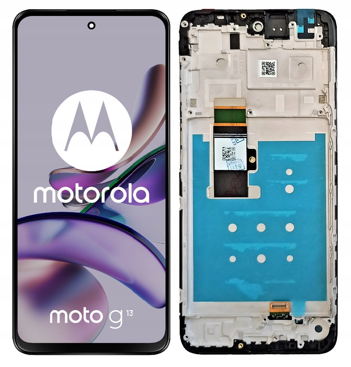 WYŚWIETLACZ EKRAN LCD DO MOTOROLA G13 RAMKA
