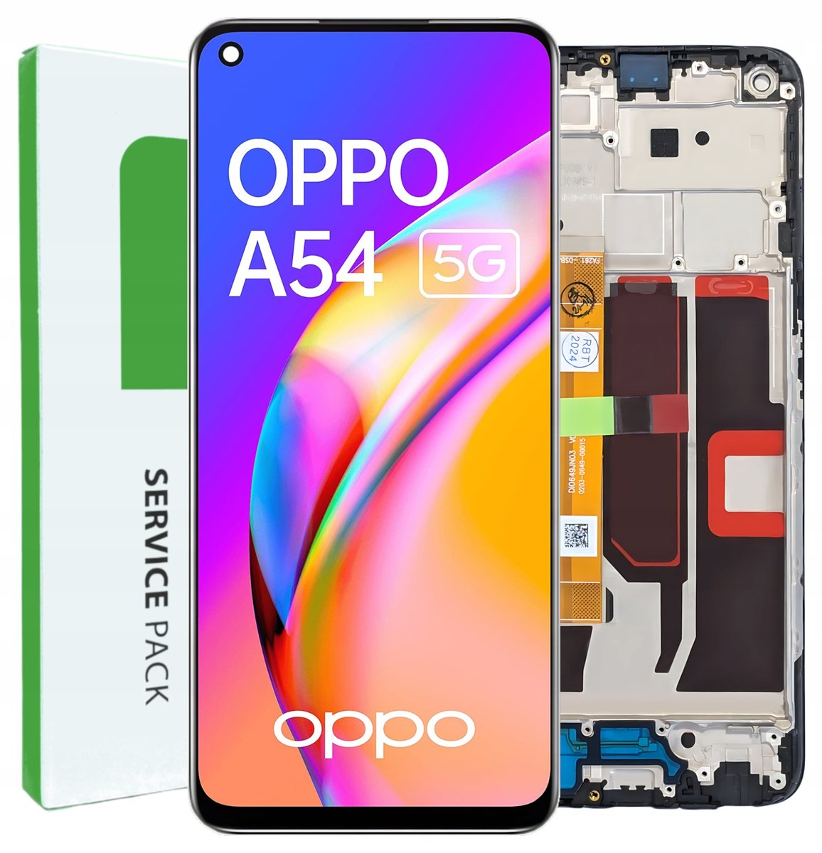 ORYGINAŁ WYŚWIETLACZ EKRAN LCD DOTYK DO OPPO A54 5G RAMKA CPH2195 OPG02