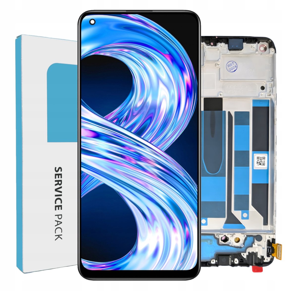 ORYGINAŁ WYŚWIETLACZ EKRAN LCD DO REALME 8 PRO RAMKA RMX3081