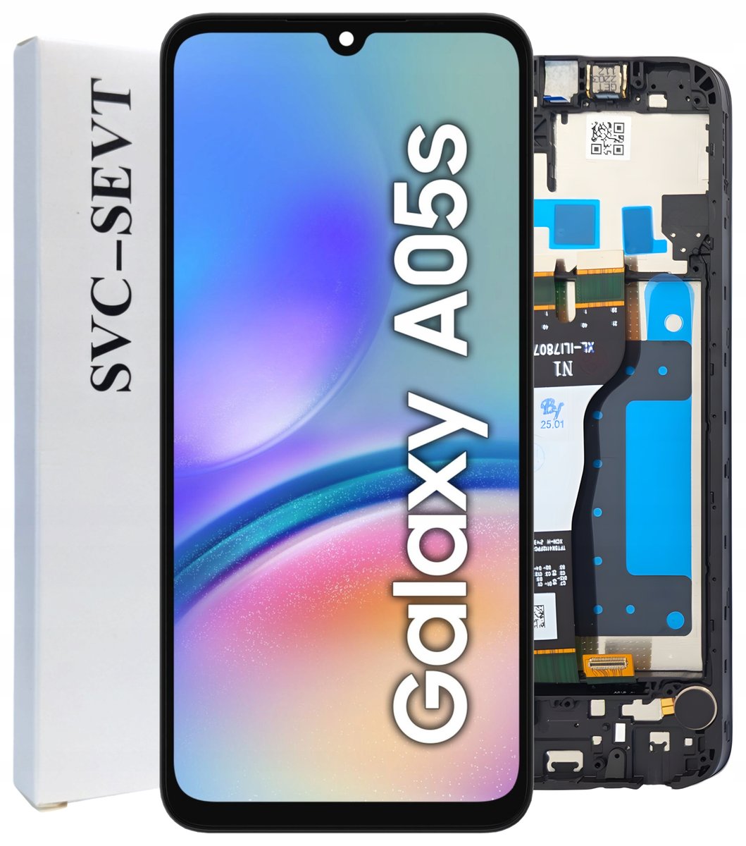 ORYGINAŁ WYŚWIETLACZ LCD SZYBKA DOTYK DO SAMSUNG GALAXY A05S RAMKA SM-A057F