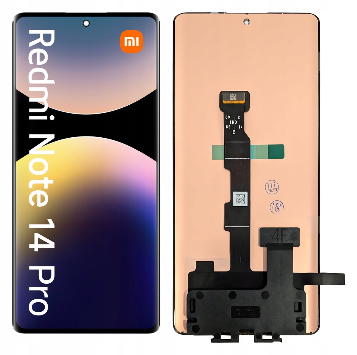 WYŚWIETLACZ EKRAN LCD SZYBKA DOTYK DO XIAOMI REDMI NOTE 14 PRO 4G OLED