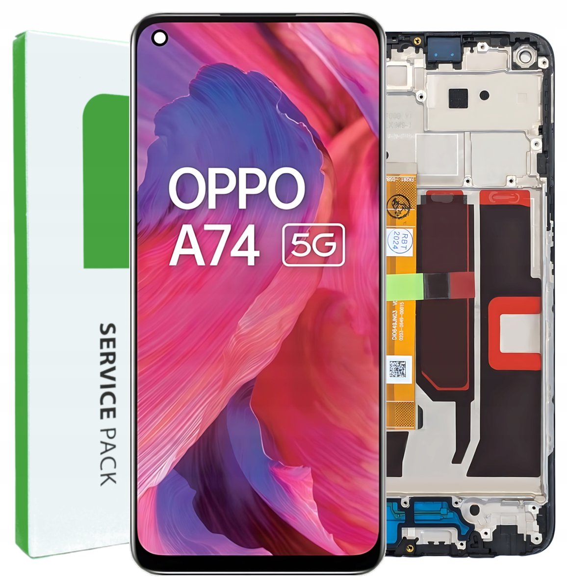 ORYGINAŁ WYŚWIETLACZ EKRAN LCD DOTYK DO OPPO A74 5G RAMKA CPH2197 CPH2263