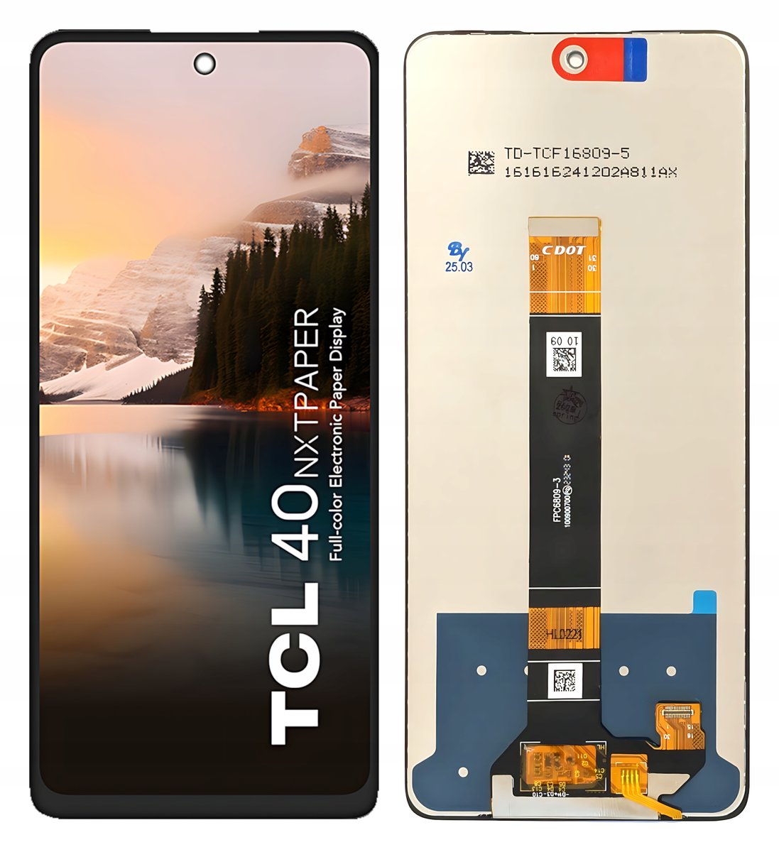 LCD EKRAN WYŚWIETLACZ SZYBKA DOTYK DO TELEFONU TCL 40 NXTPAPER