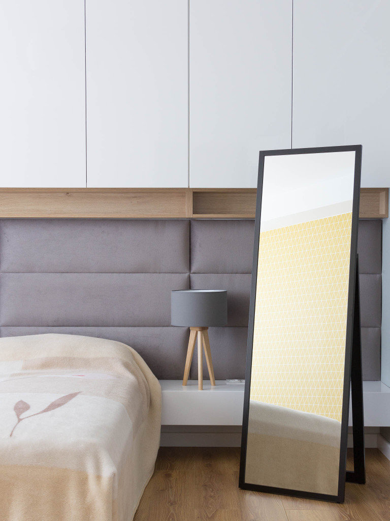 Lustro stojące PROFILMAT 160x50 cm wąska rama CZARNE PREMIUM