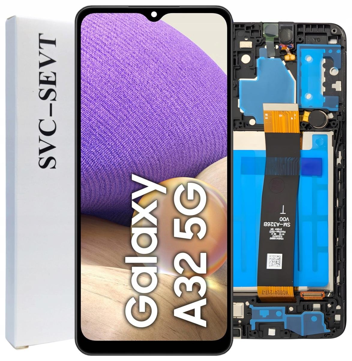 ORYGINAŁ WYŚWIETLACZ LCD SZYBKA DOTYK DO SAMSUNG GALAXY A32 5G RAMKA