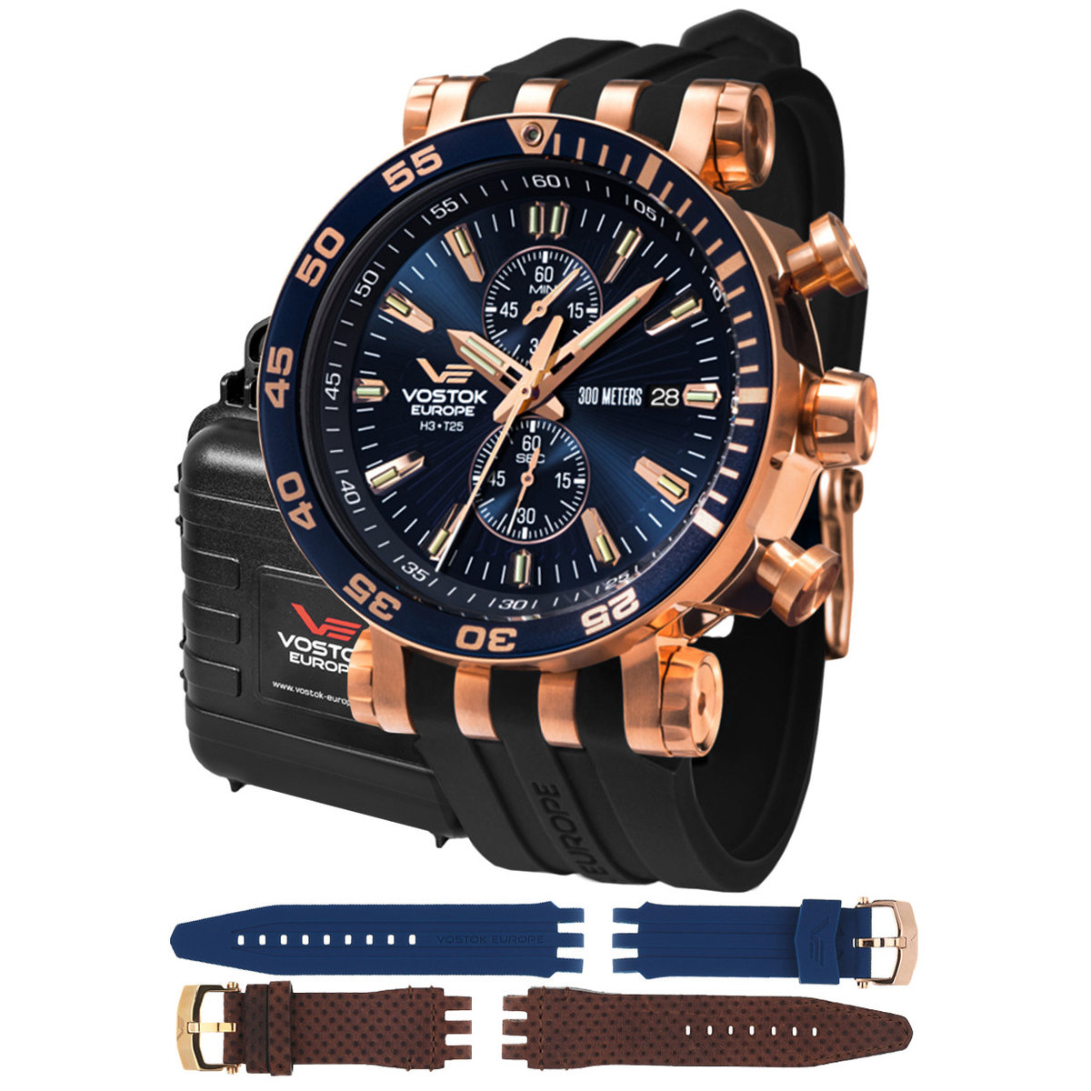 Zegarek Męski Vostok Europe VK61-575B590SB czarny