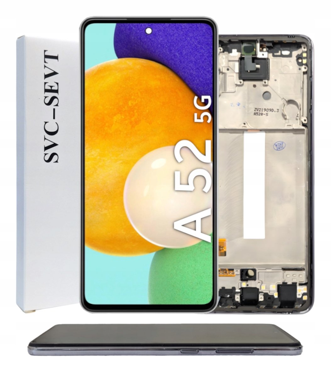 ORYGINAŁ WYŚWIETLACZ EKRAN LCD DO SAMSUNG A52 5G RAMKA CZARNA