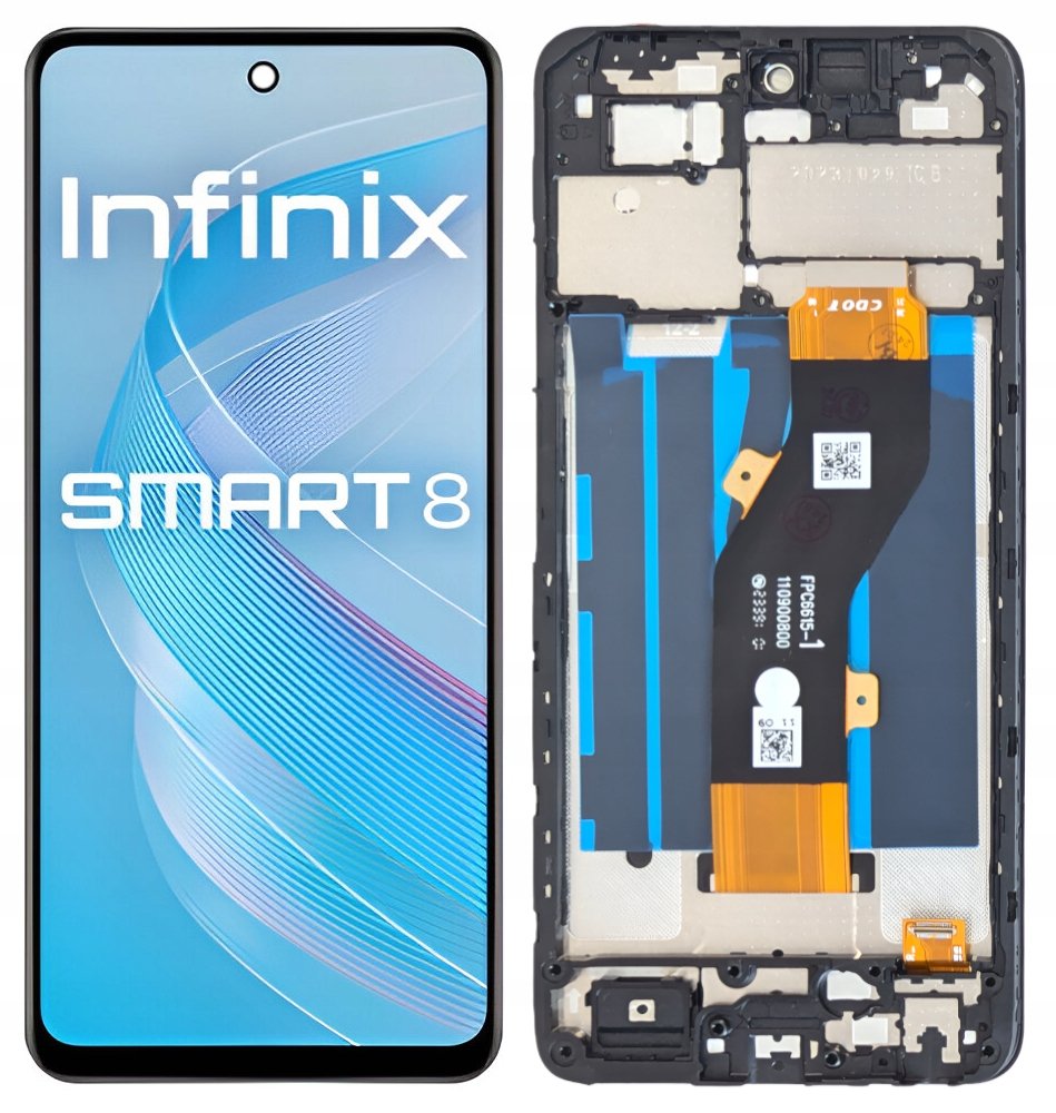 WYŚWIETLACZ EKRAN LCD DO INFINIX SMART 8 RAMKA X6525