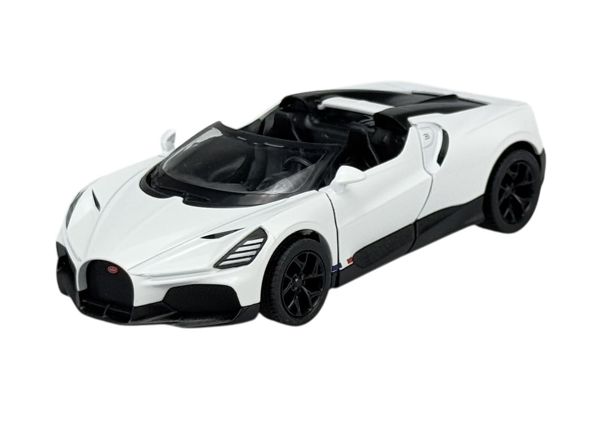 KINSMART BUGATTI MISTRAL BIAŁY 1:36 BEZ PUDEŁKA KT5460
