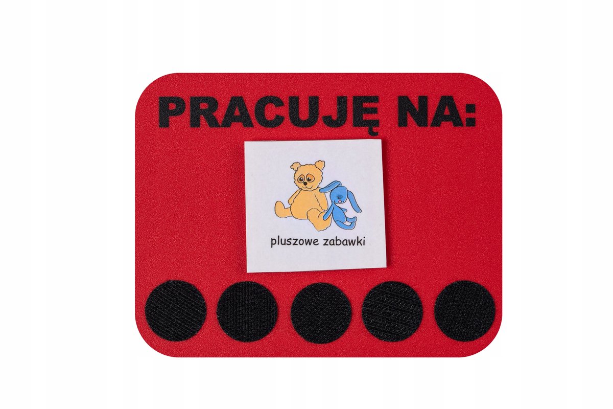 Tablica żetonowa czerwona - 