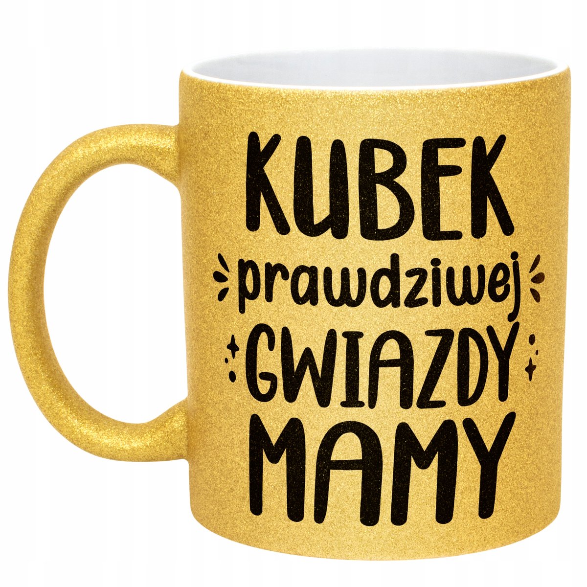 Złoty kubek brokatowy Dzień Matki Dla Mamy Kubek Prawdziwej Gwiazdy